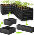 8×2×2Ft Galvanized Raised Garden Bed Kit - Galvanized Planter Outdoor Raised Garden Boxes - Large Metal Raised Garden Beds for V