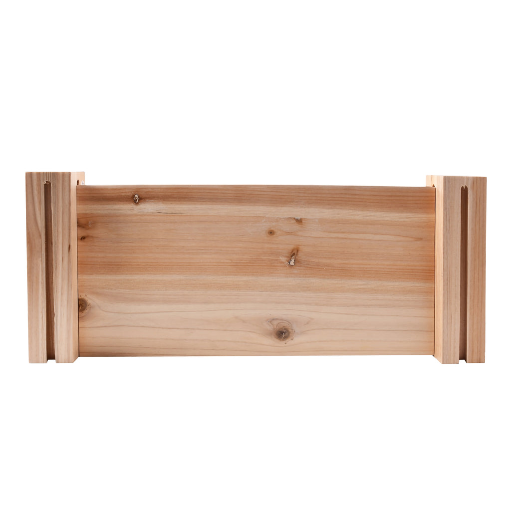 Outdoor Wood Garden Bed, 7.4 Ft L X 2 Ft W X 10.6 in H