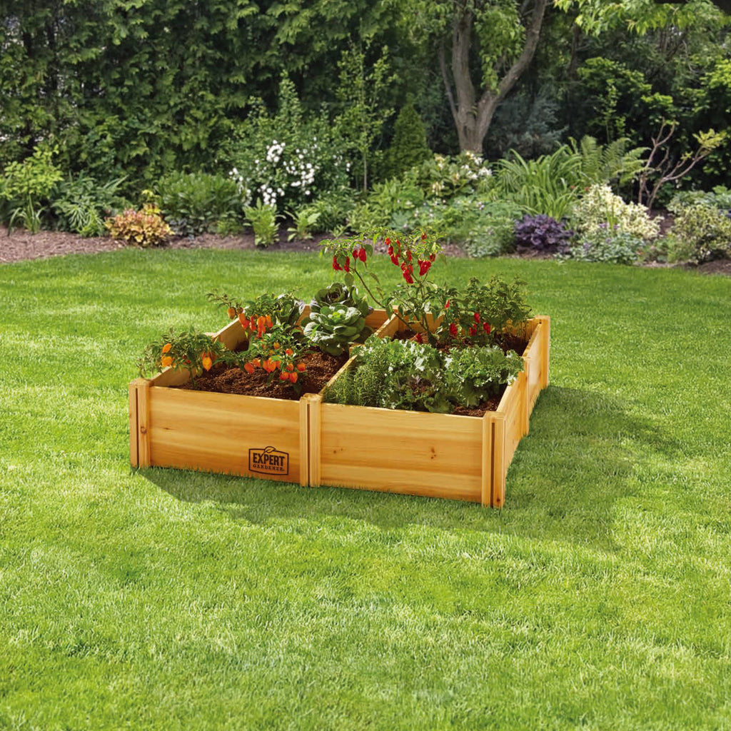 Outdoor Wood Garden Bed, 7.4 Ft L X 2 Ft W X 10.6 in H